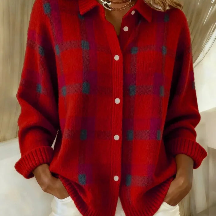 Genevra - Maglione a Quadretti Accogliente