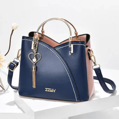 Claudia - Elegante Borsa Bicolore