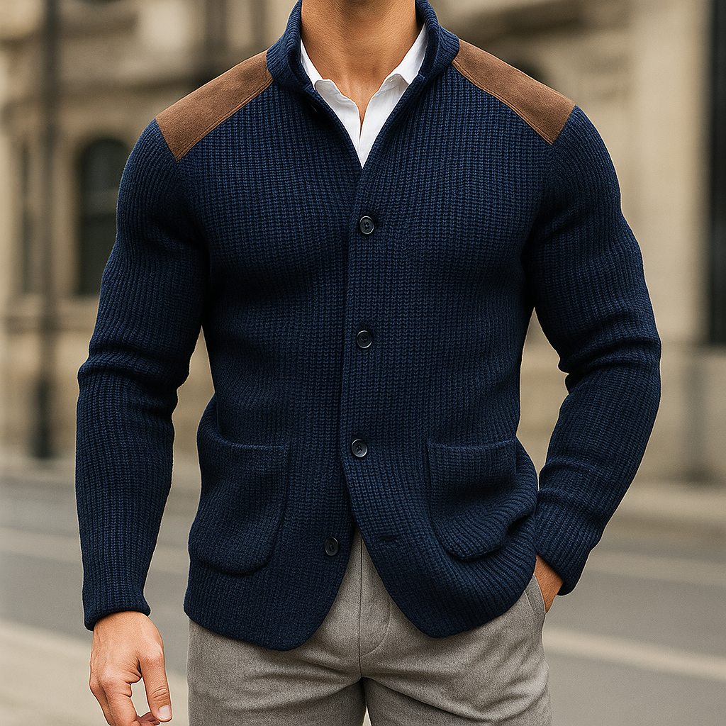 Severo - Cardigan in Maglia Raffinata