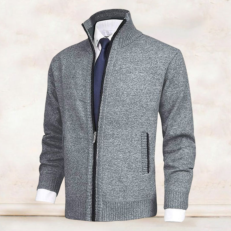Vicenzo - Cardigan con Zip Accogliente