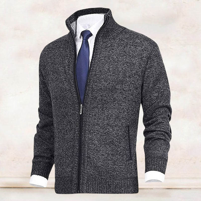 Vicenzo - Cardigan con Zip Accogliente