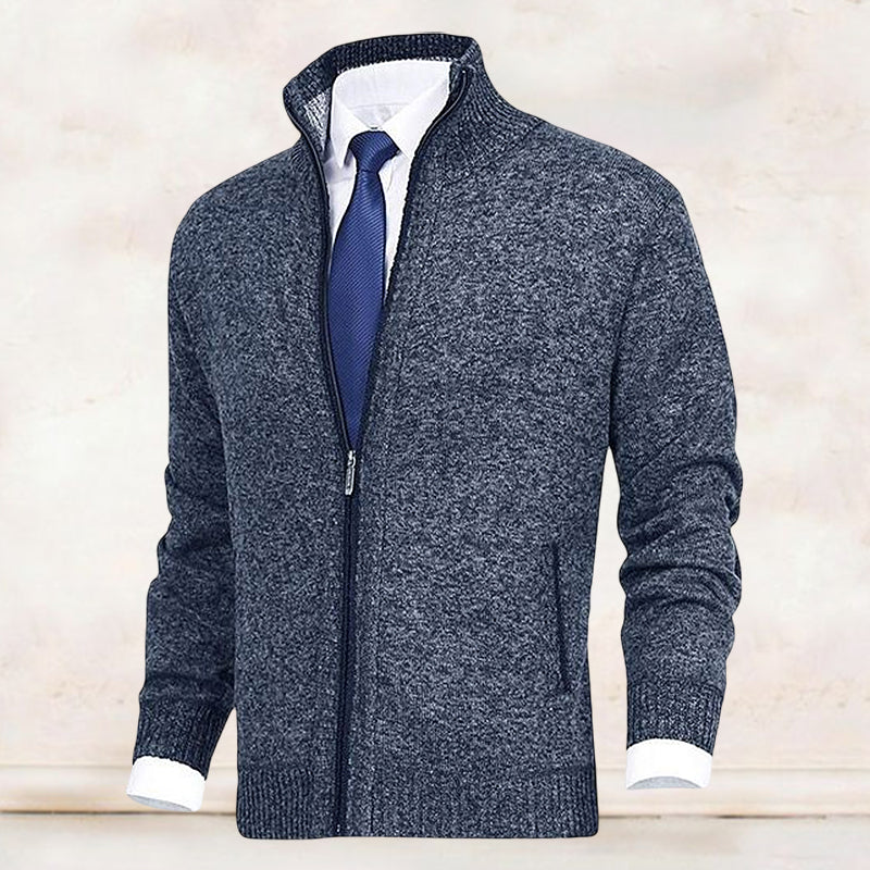 Vicenzo - Cardigan con Zip Accogliente