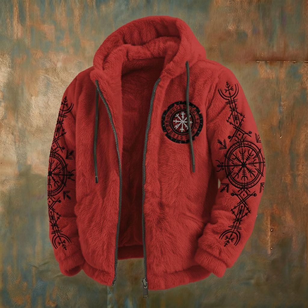 Giuliano - Giacca Grafica di Peluche