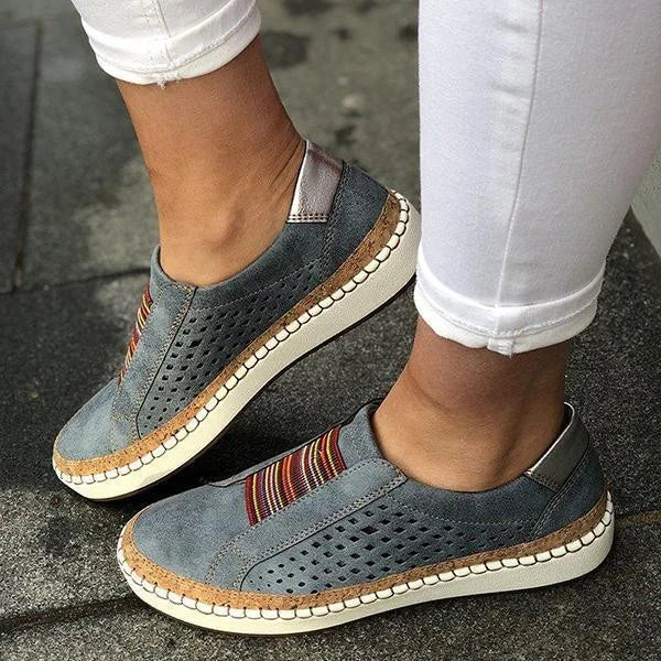Dina - Cozy Sneakers in Denim